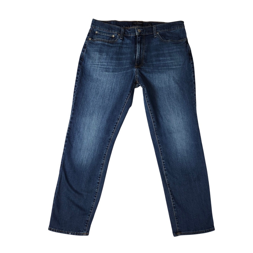 Lucky Brand Jeans Mens 38x32 Blue Good Medium Wash Straight Leg Denim‎